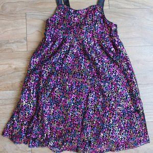 JUSTICE SIZE 6Y MULTI-COLORED DRESS